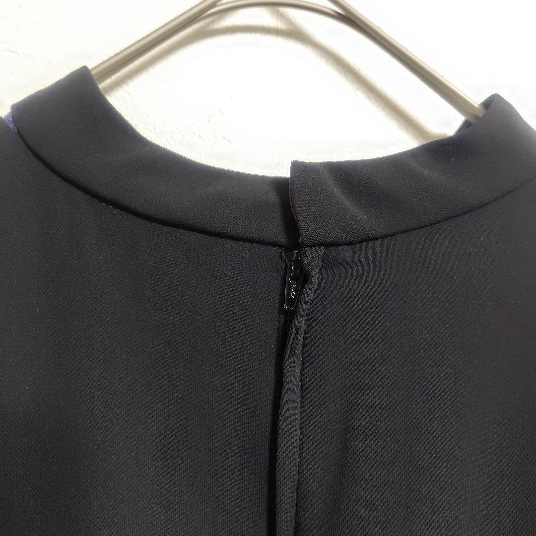 新品【Callarus】カラルス スタンドカラーレース切替デザインワンピース