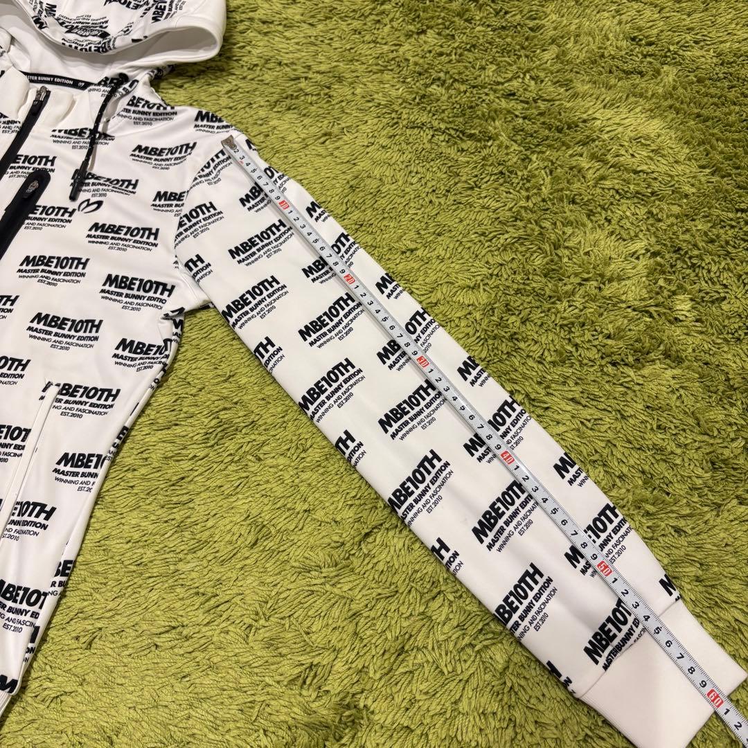 マスターバニーエディション ジップジャケット 総柄 ホワイト サイズ1