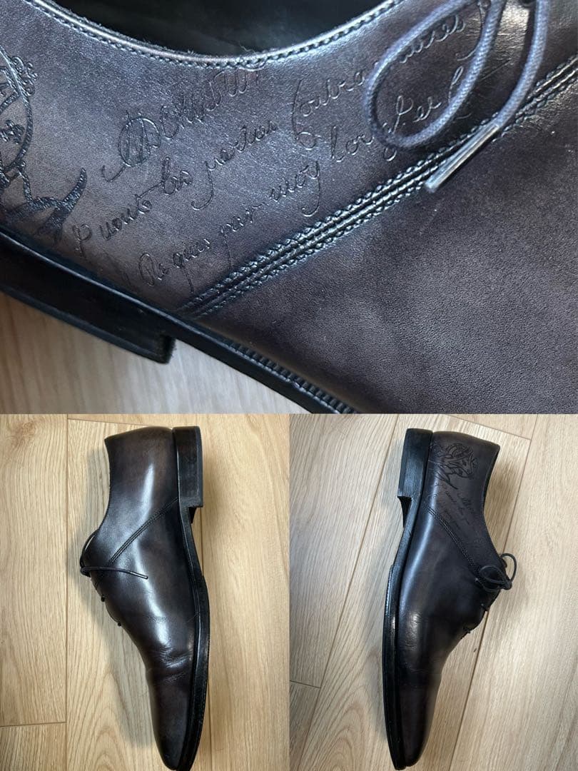 35万円　Berluti スカーズ アレッサンドロ　スクリット　シューズ　8.5