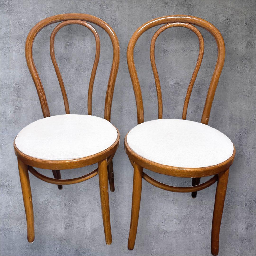 アンティーク 椅子 ベントウッドチェア 曲木 カフェ 北欧テイスト レトロ　茶色