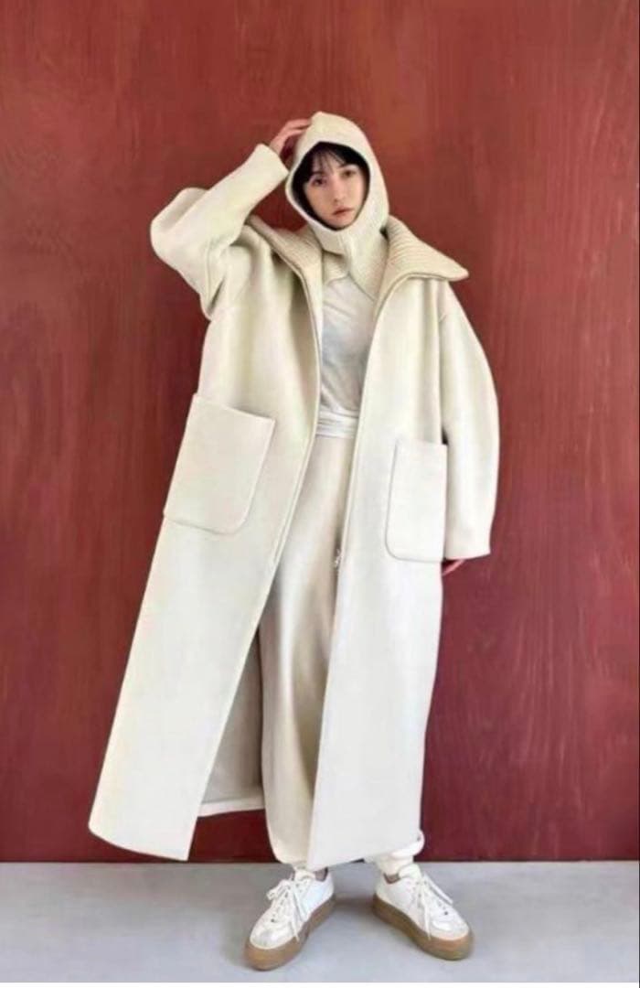 CLANE ベージュ ロングコート