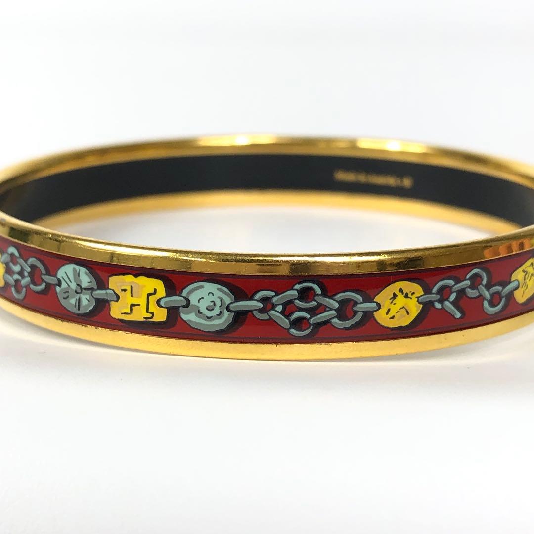 ★7F374 エルメス ブレスレット バングル エマイユPM