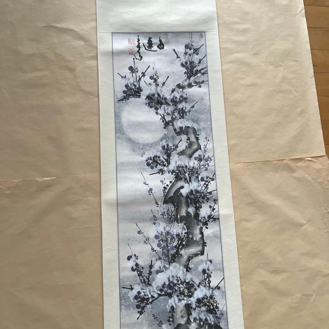 夕顔 杏の花 梅の花 など絵の掛け軸6点まとめ売り