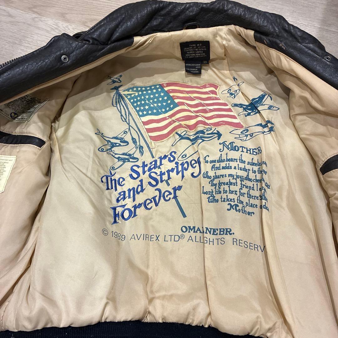 sahara専用。AVIREX A-2フライトジャケット　M-Lサイズ相当