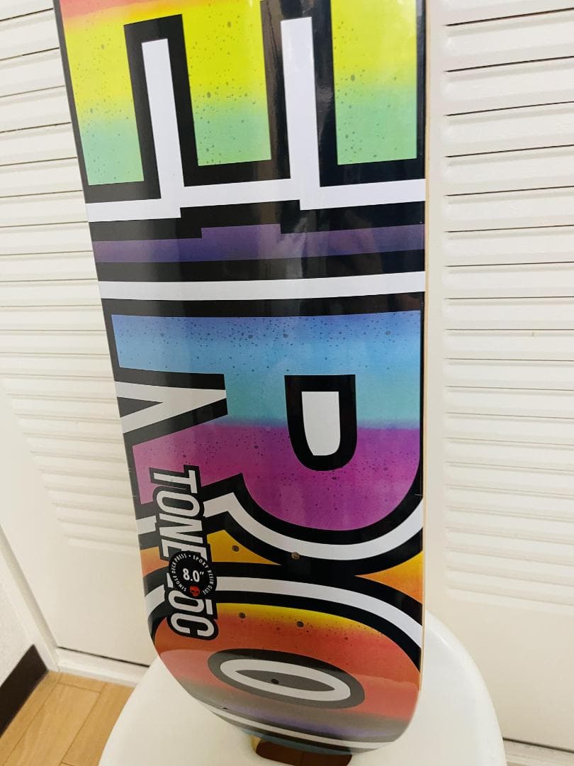 台湾製無地黒デッキテープ付き　ZERO ゼロ スケートボード8.25デッキ