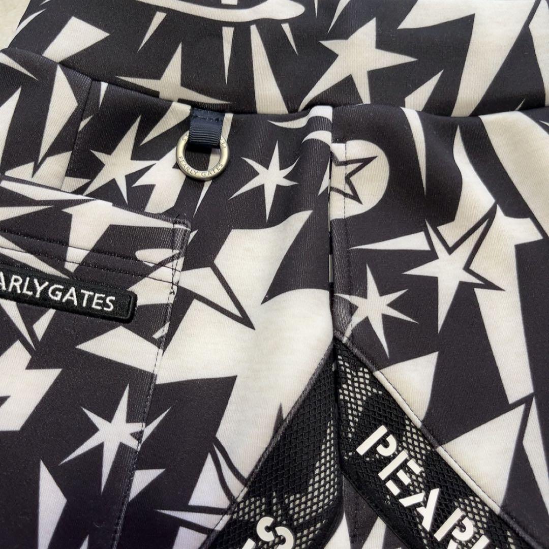 美品　2024 パーリーゲイツ　セットアップ　ギザ星柄　スカート　パーカー　L