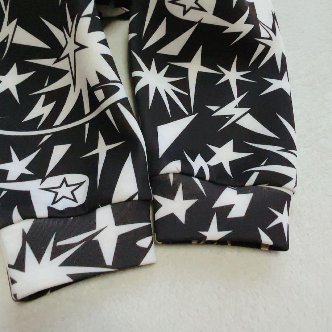 美品　2024 パーリーゲイツ　セットアップ　ギザ星柄　スカート　パーカー　L