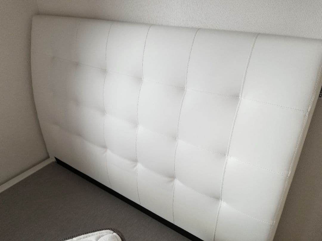 美品 フランスベット IQ ホワイト フレーム マットレス セット セミダブル