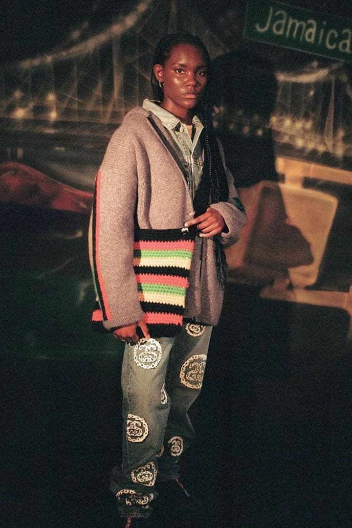 STUSSY×デニムティアーズ DENIM TEARS ジップ ニット パーカ - メルカリ