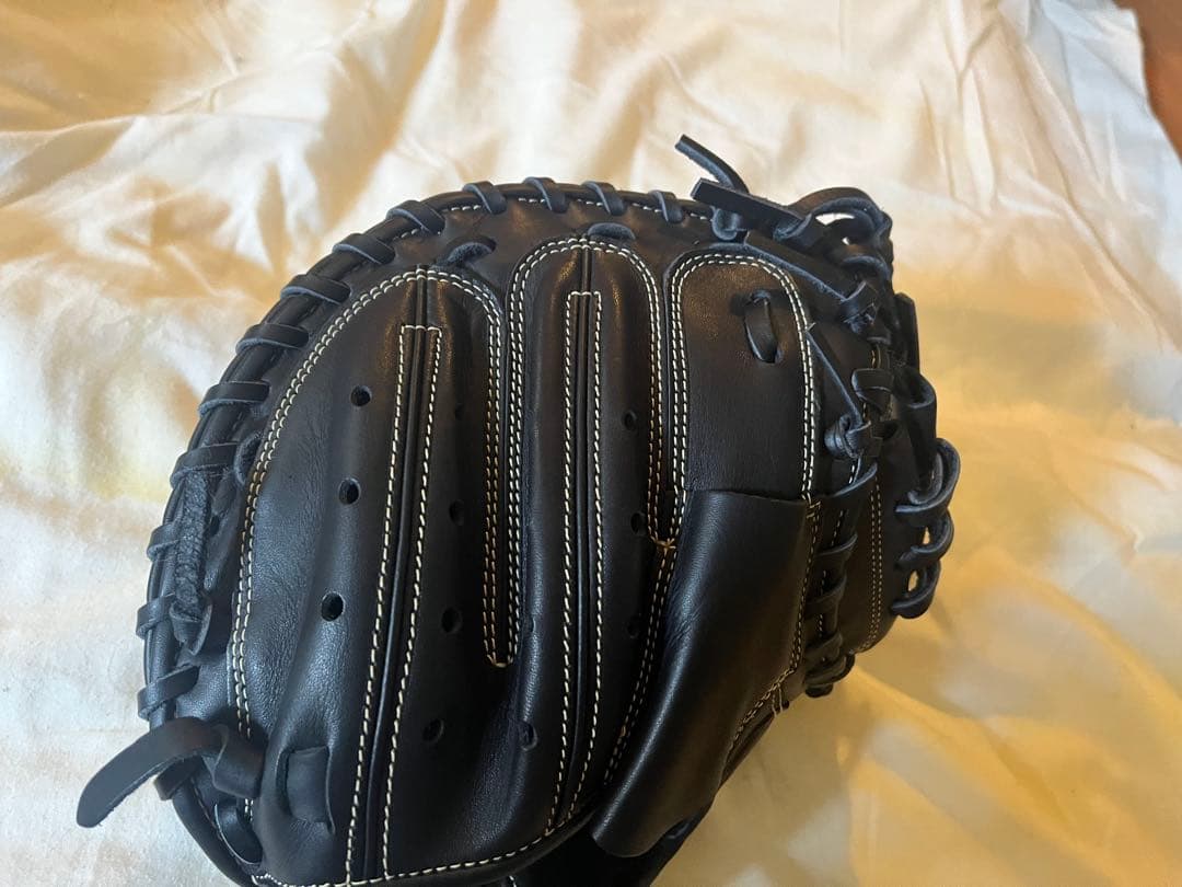 【特大SALE】ZETT GROUND HERO 黒グローブ キャッチャーミット