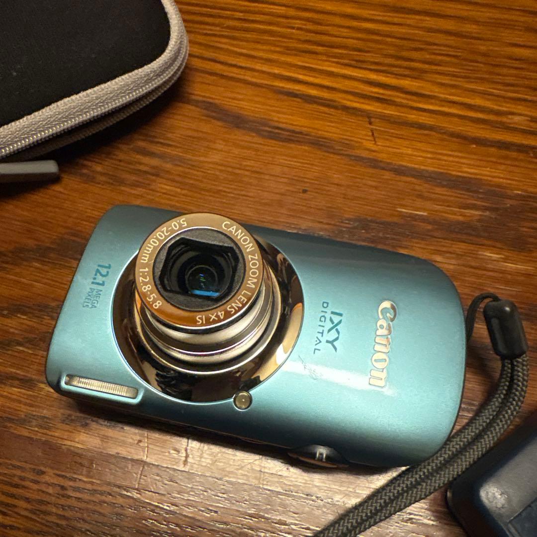 Canon デジタルカメラ IXY DIGITAL 510 IS 水色 コンデジ