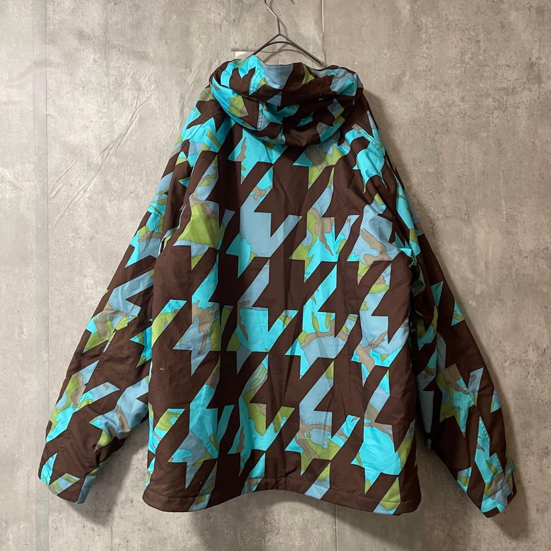 Burtonバートンスキーウェアスノーボードジャケットパーカーフード付青水色茶色