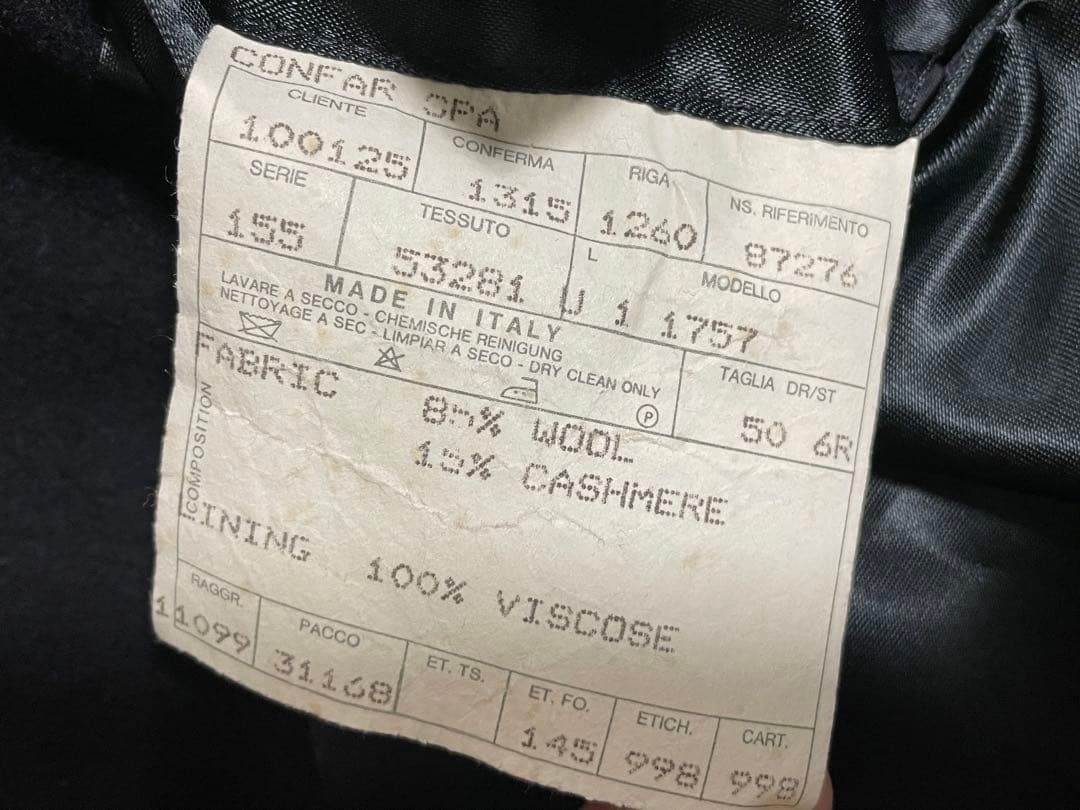 R*y様 CONFAR Loro Piana　MITSUMINE チェスターコー