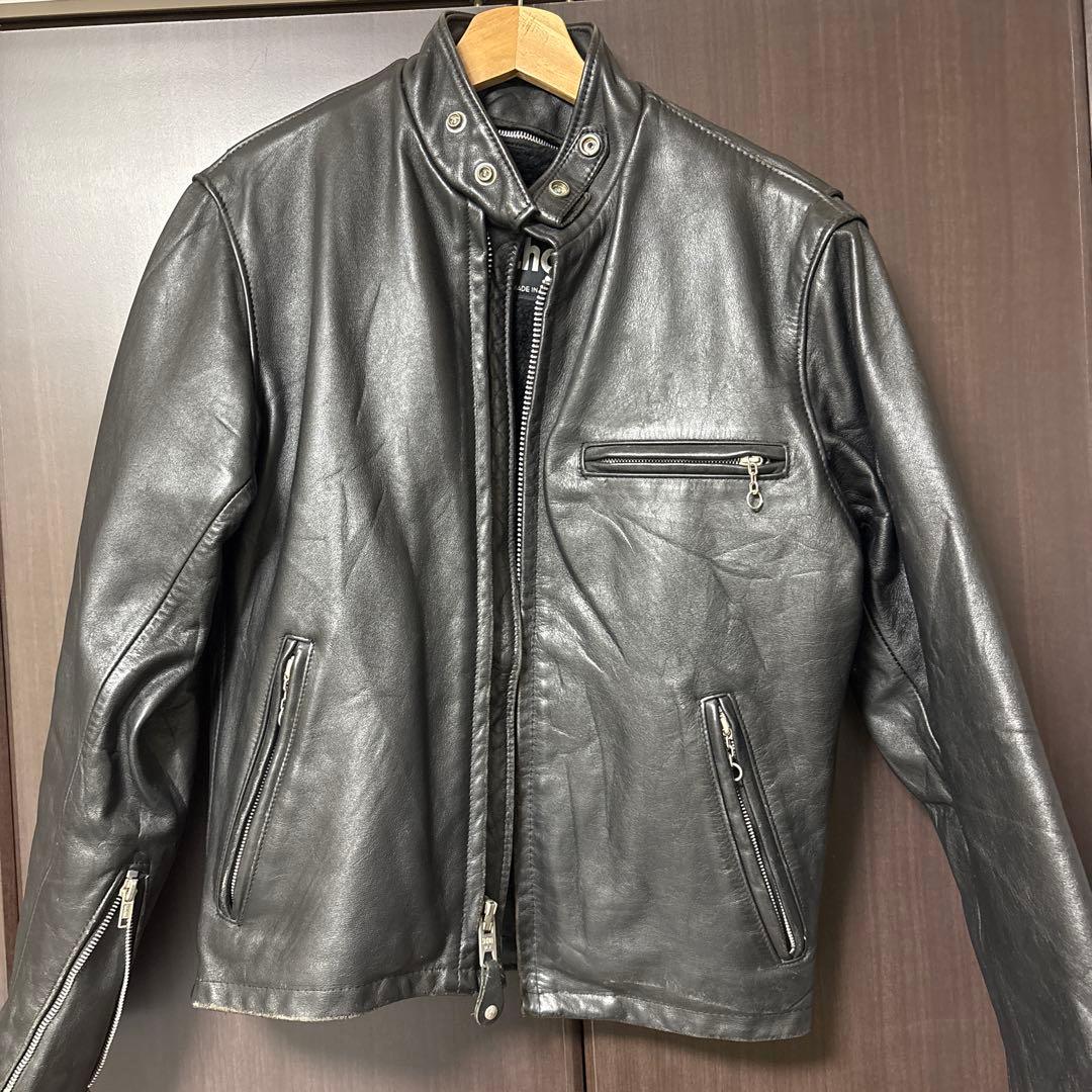 【Schott】641 シングルライダースジャケット 36