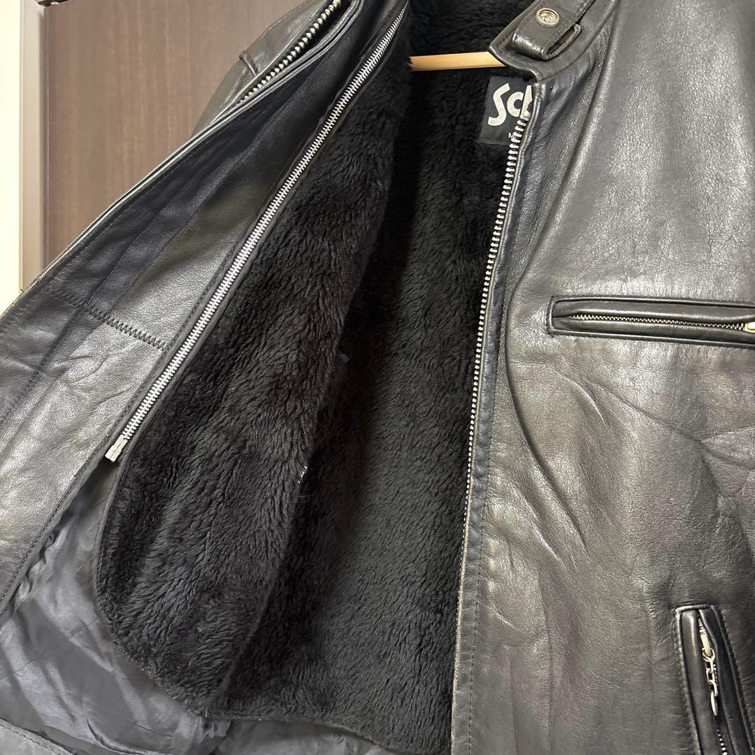 【Schott】641 シングルライダースジャケット 36