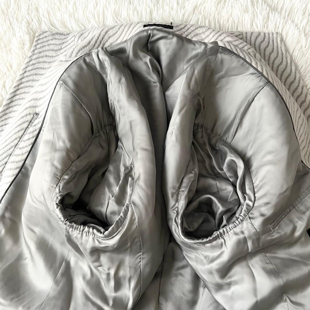 MEN’S TENORAS アンゴラ混 ロングコート L 日本製 ベルト付き