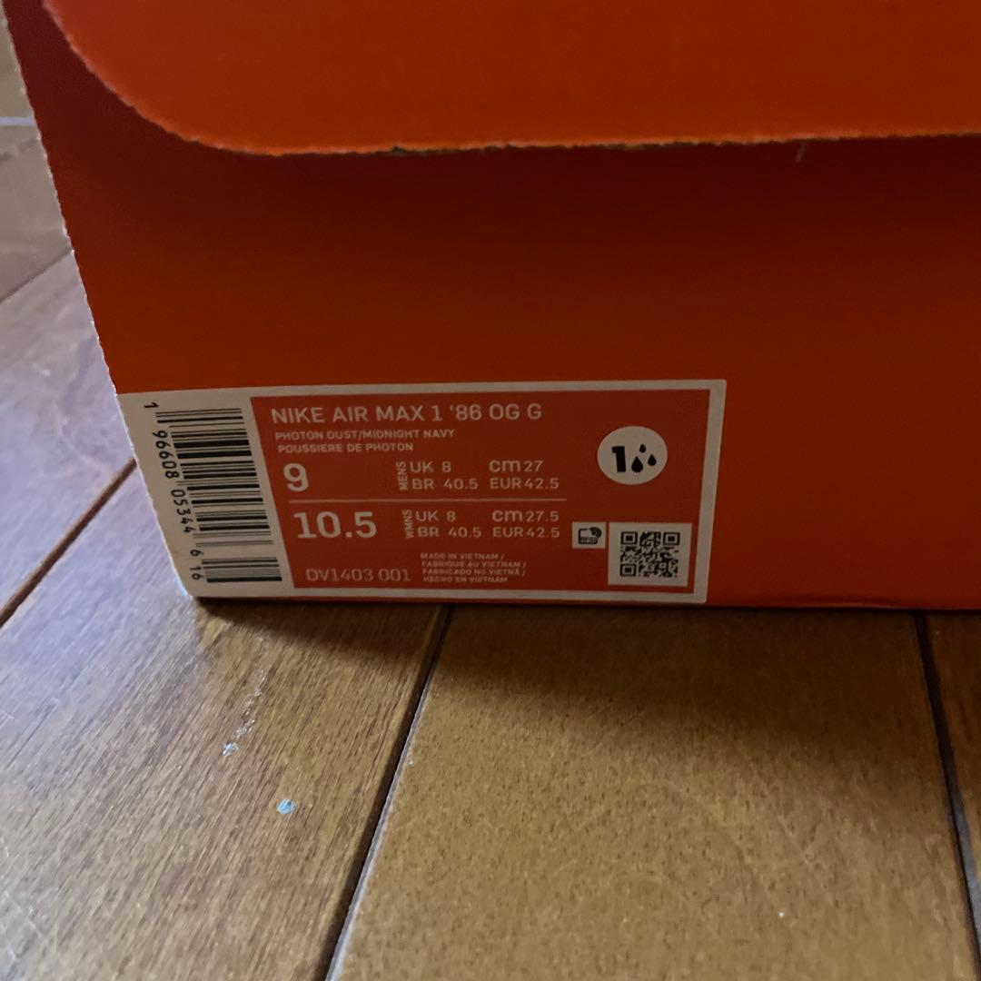 シューズ(男性用) NIKE AIR MAX1 '86 GOLF 27cm