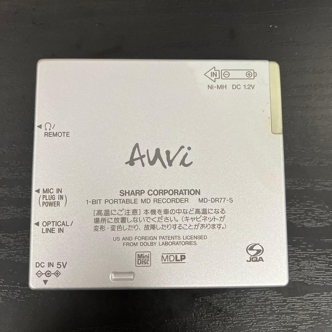 SHARP 1ビットポータブルMDレコーダー　MD-DR77
