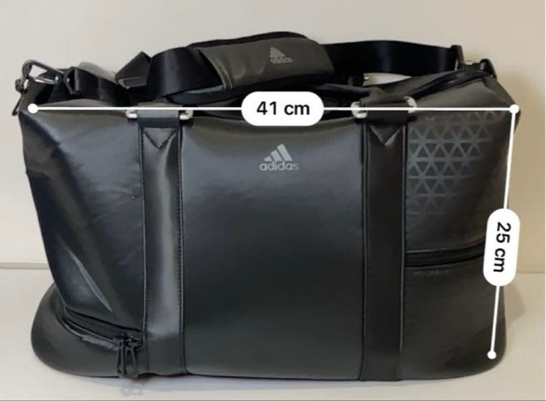 極美品　adidas アディダス ツアープロ　ボストンバッグ 大容量 ブラック