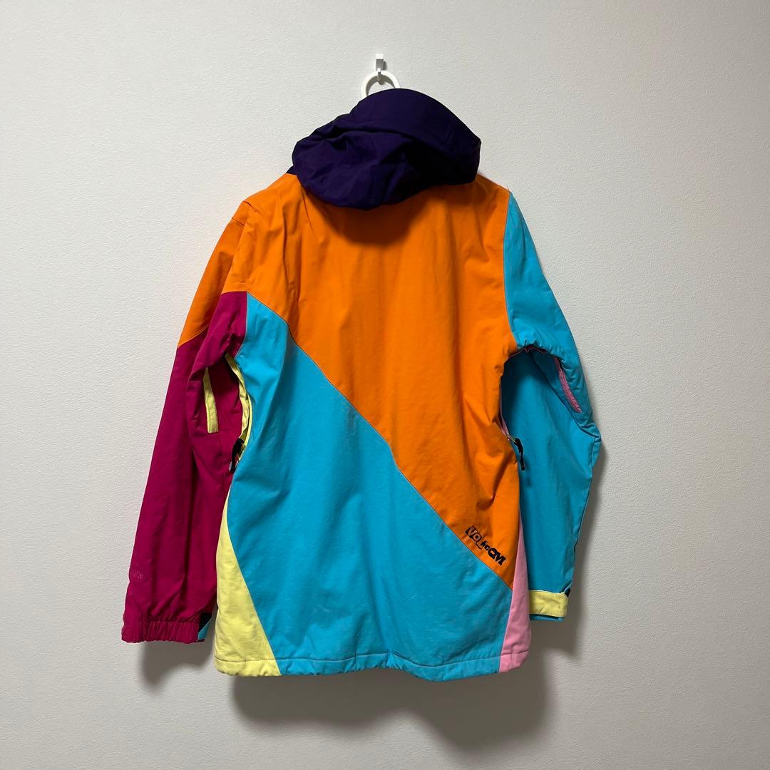 【美品】Volcom M カラーブロック ウィンタージャケット　カラフル　スノボ