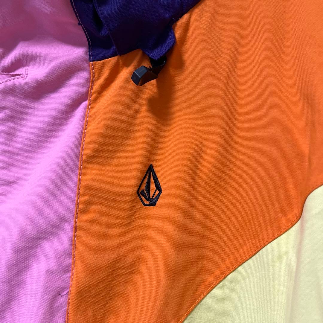 【美品】Volcom M カラーブロック ウィンタージャケット　カラフル　スノボ