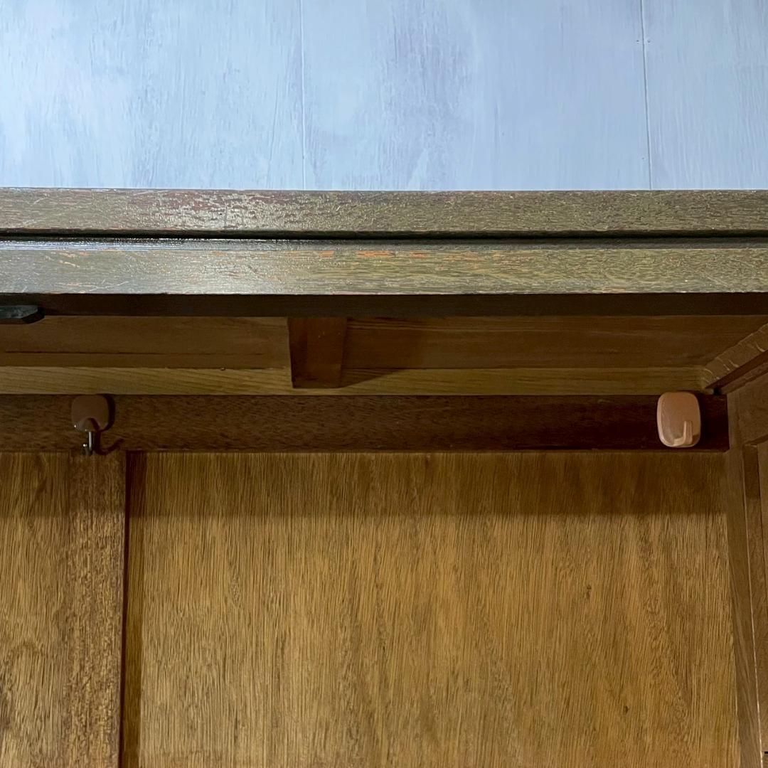 ヴィンテージ 木製 本棚 ガラスキャビネット 食器棚 古家具 収納 ビンテージ