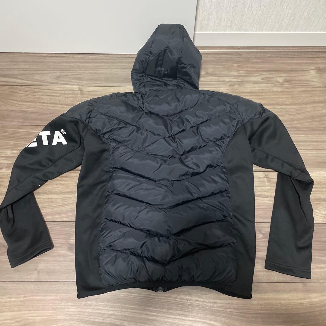 アスレタ ダウン（中綿） ブラックセットアップ 上下 S