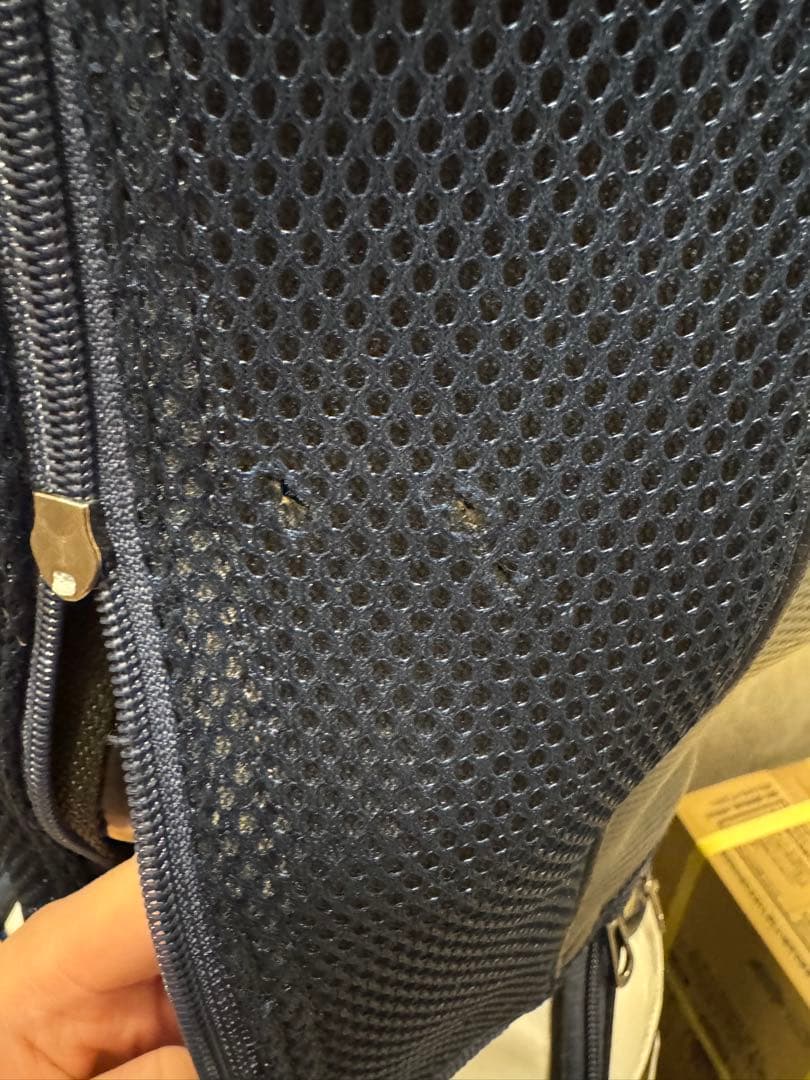 ルコックスポルティフ キャディバッグ ネイビー/ホワイト