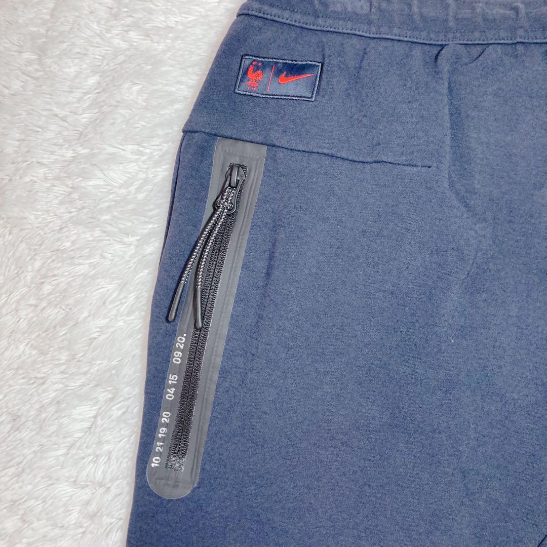 サッカーフランス代表 セットアップ ネイビー サイズ上下L ジップポケット