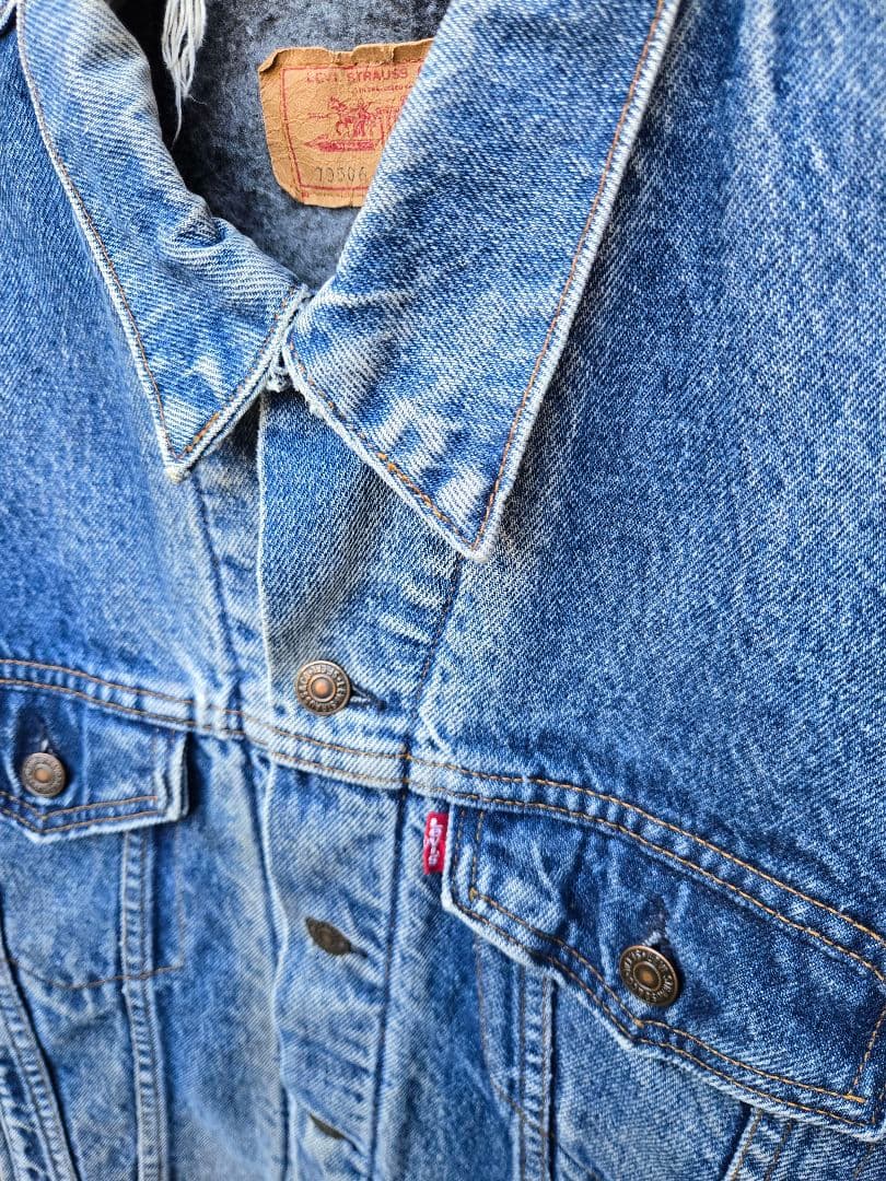 濃淡ヒゲ/サイズ46　USA製 Levi's 70506 ライナー付 524刻印