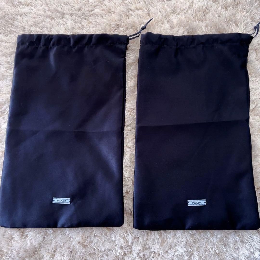 PRADA プラダ チョコレート ブラッシュドレザー ローファー ブラック