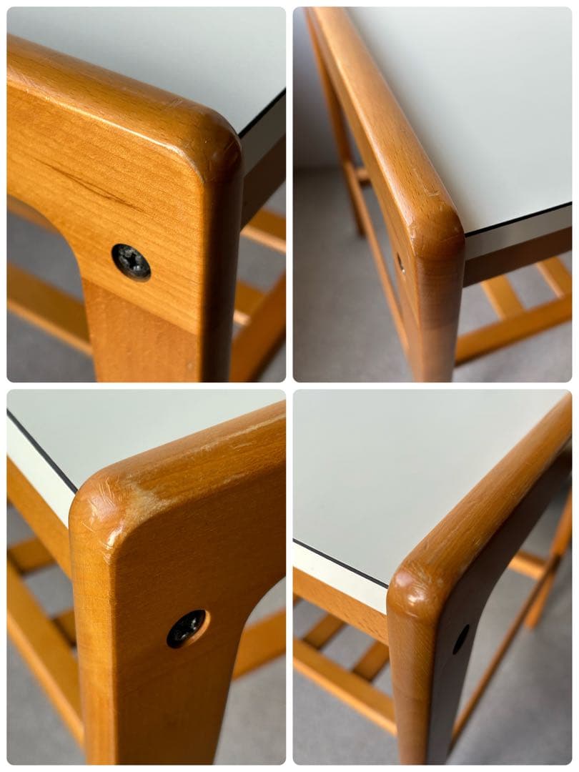 オールドカリモク　karimoku デコラトップ　サイドテーブル　ヴィンテージ