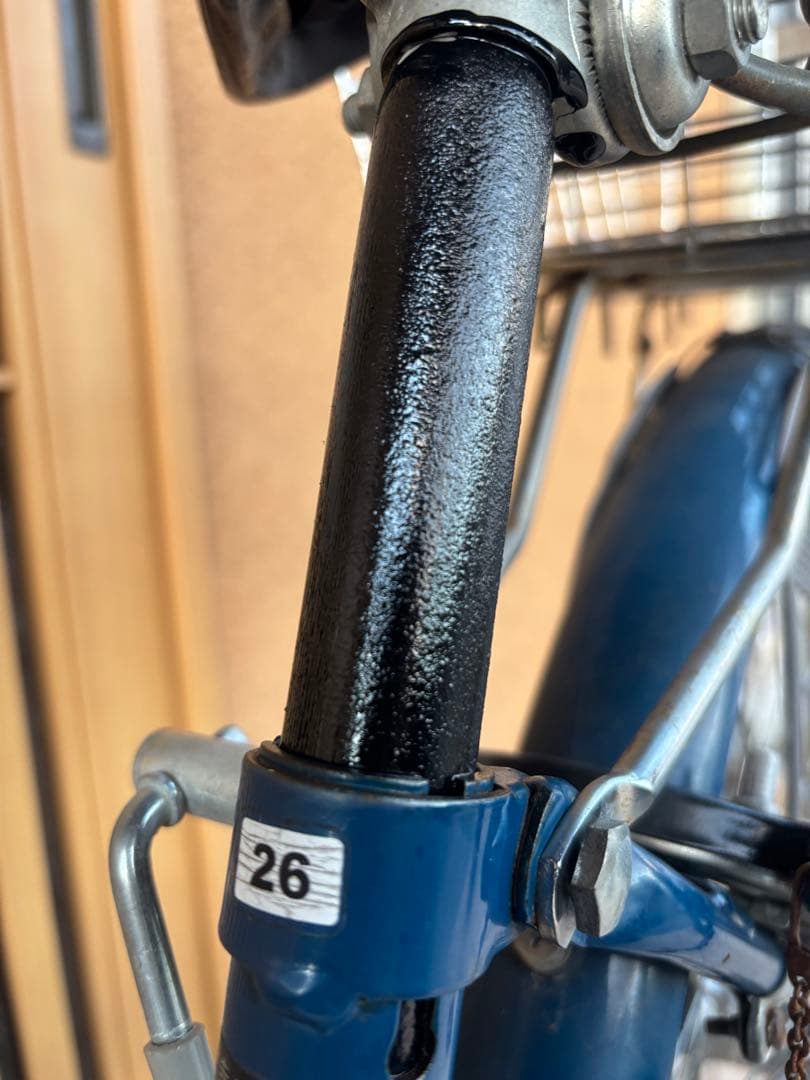 アサヒ購入シティサイクル 26インチ 内装2段変速 前後カゴ付き 自転車