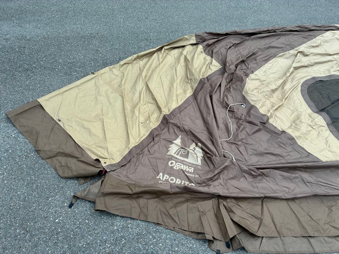 【オガワ×アポリト ティエラ5st テント】 アップフライポール・マルチシート付