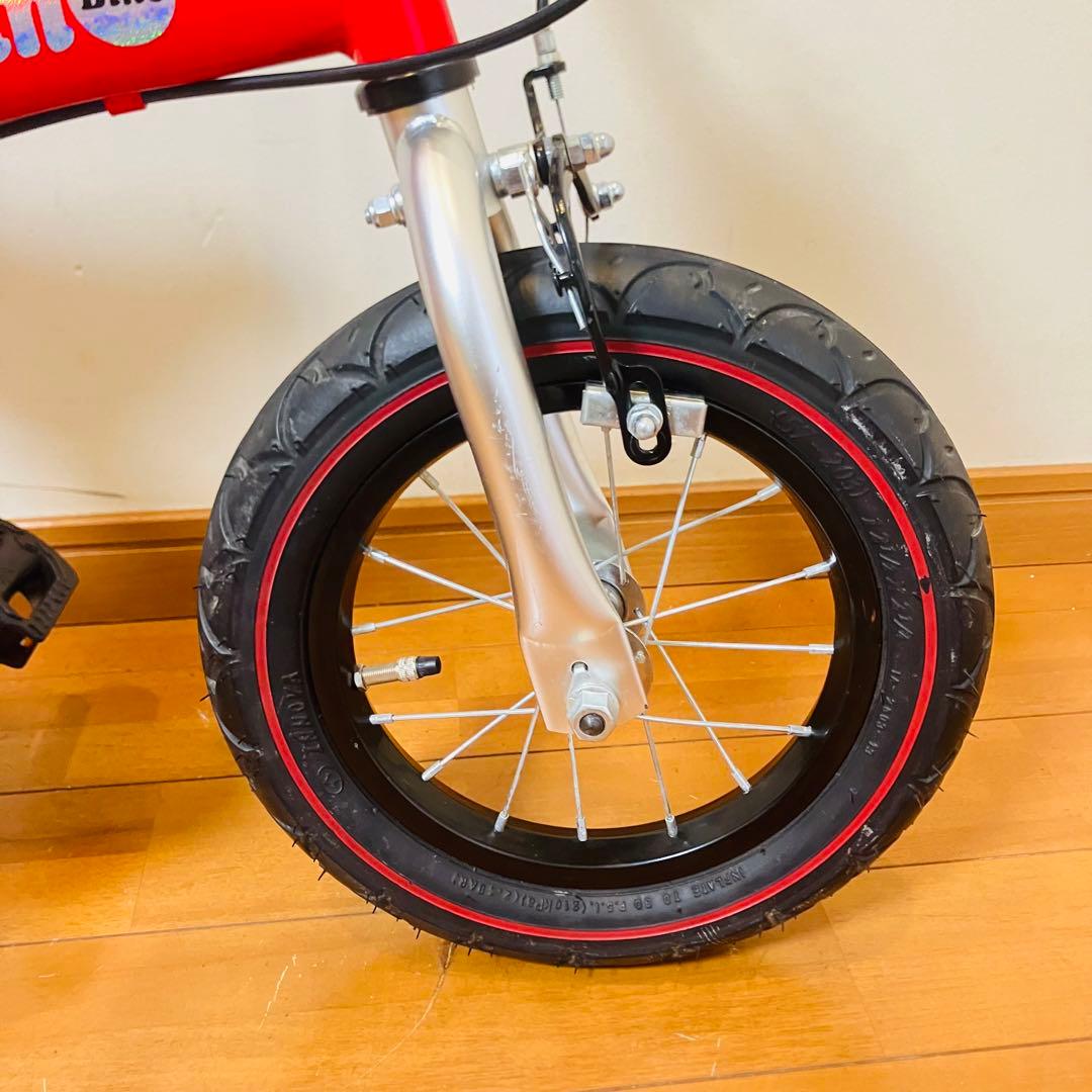 【美品・匿名配送】へんしんバイク 12インチ スタンド付属 レッド