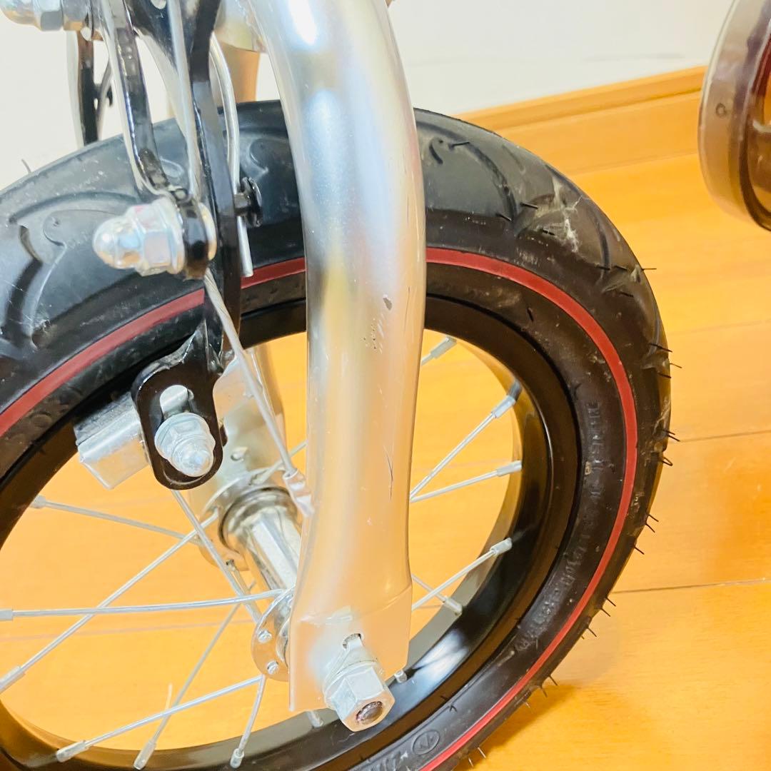 【美品・匿名配送】へんしんバイク 12インチ スタンド付属 レッド