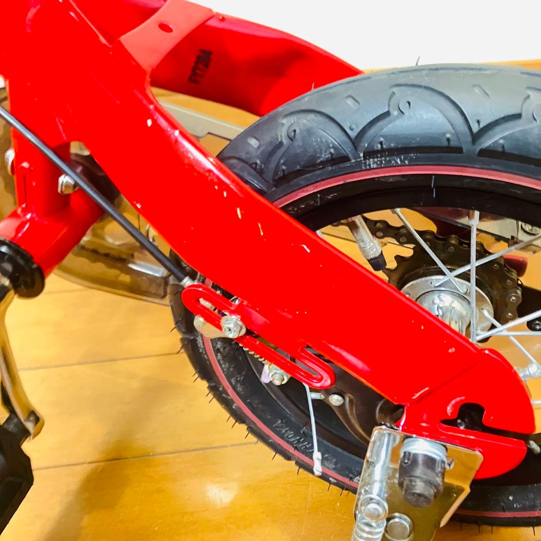 【美品・匿名配送】へんしんバイク 12インチ スタンド付属 レッド