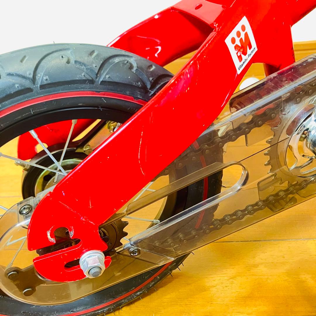 【美品・匿名配送】へんしんバイク 12インチ スタンド付属 レッド