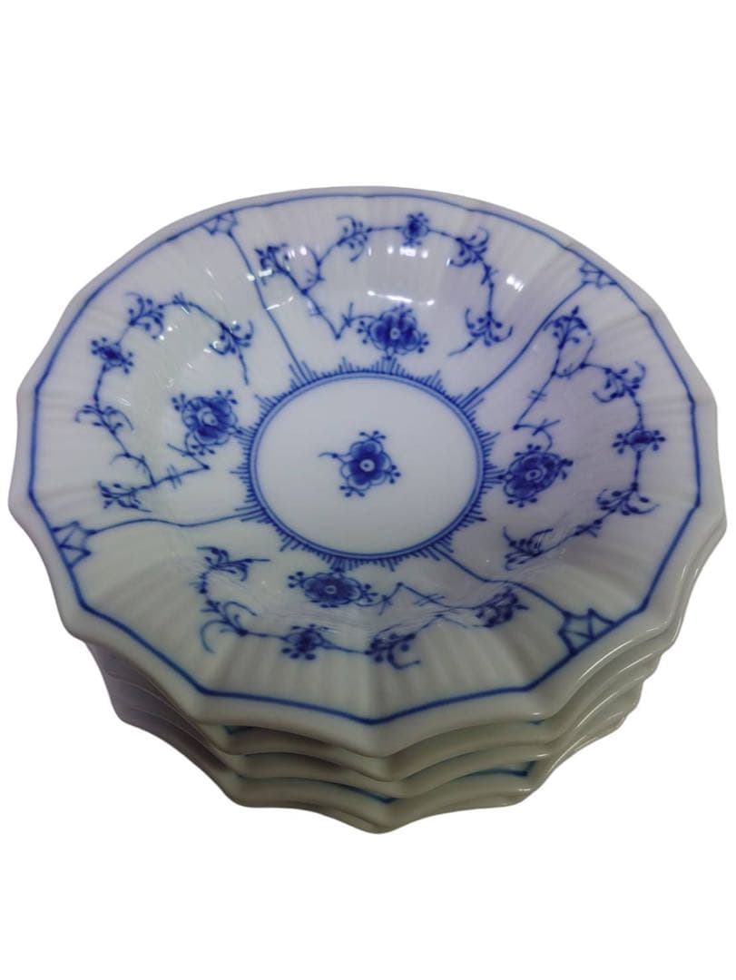 ロイヤルコペンハーゲン ブルーフルーテッド シェルディッシュ5枚セット