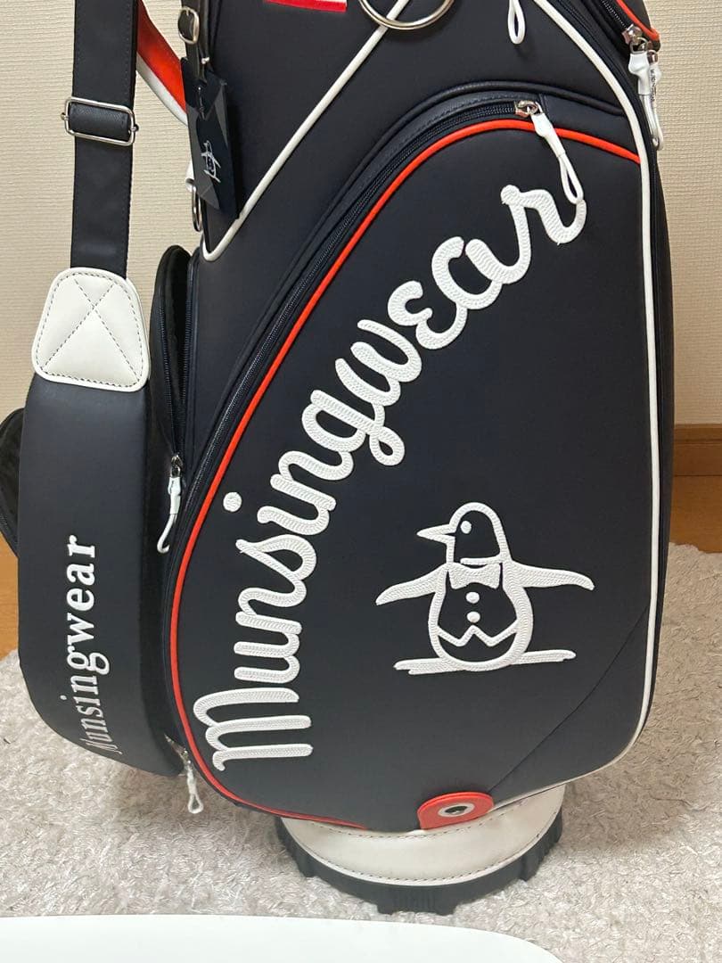 【値下げ】マンシングウェア　キャディバッグ　カートタイプ9.5型47インチ可