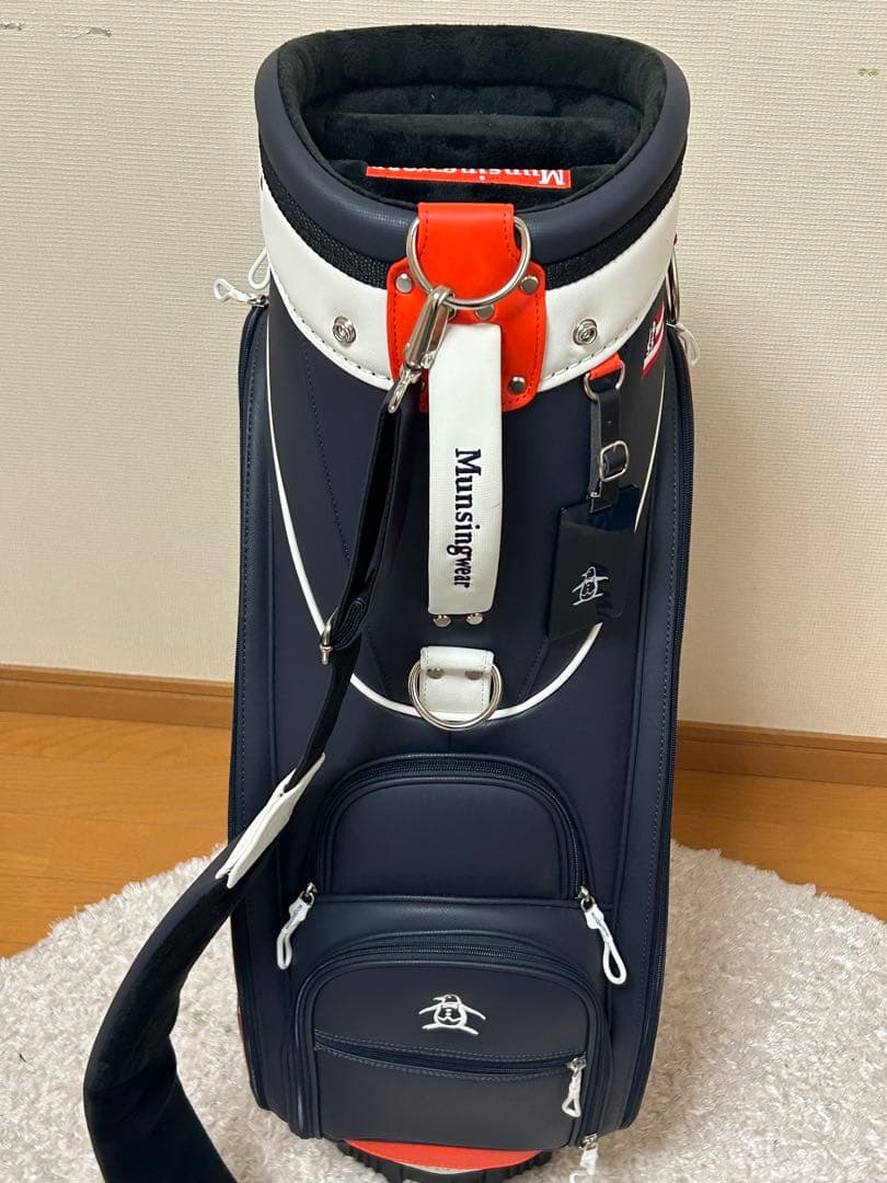 【値下げ】マンシングウェア　キャディバッグ　カートタイプ9.5型47インチ可