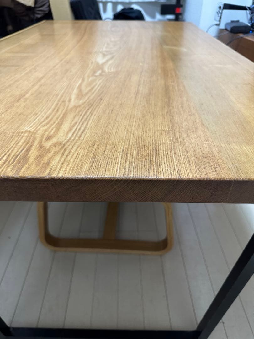 7/25まで 最終価格 ダイニングテーブル　無垢　タモ　リビングダイニング