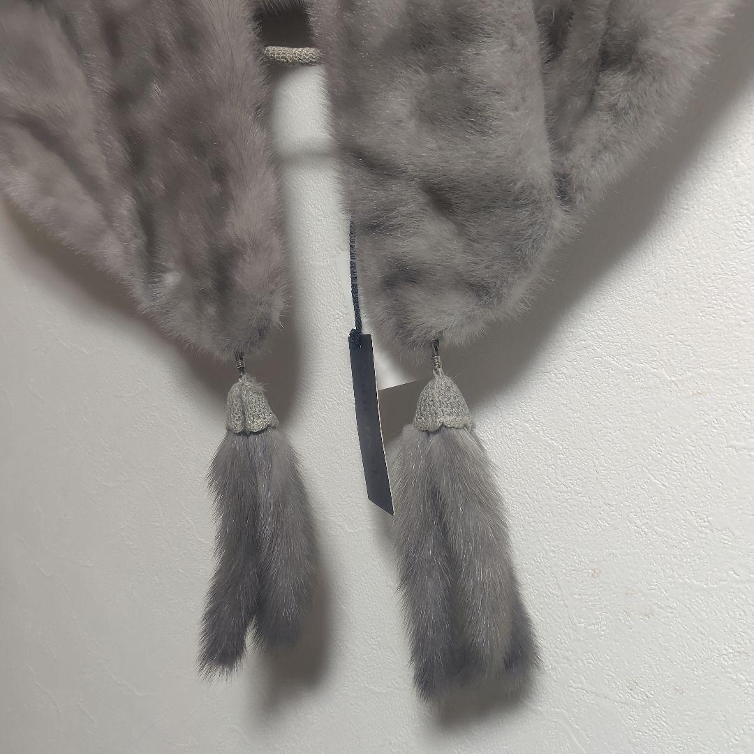 新品タグ付き 訳あり SAGA MINK サガミンク ショール 定価13万円