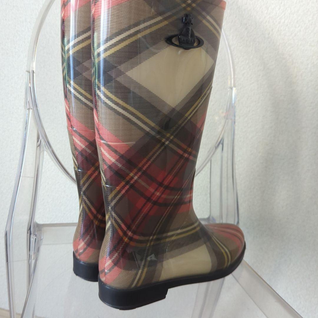ヴィヴィアン・ウエストウッド　チェック柄 レインブーツ