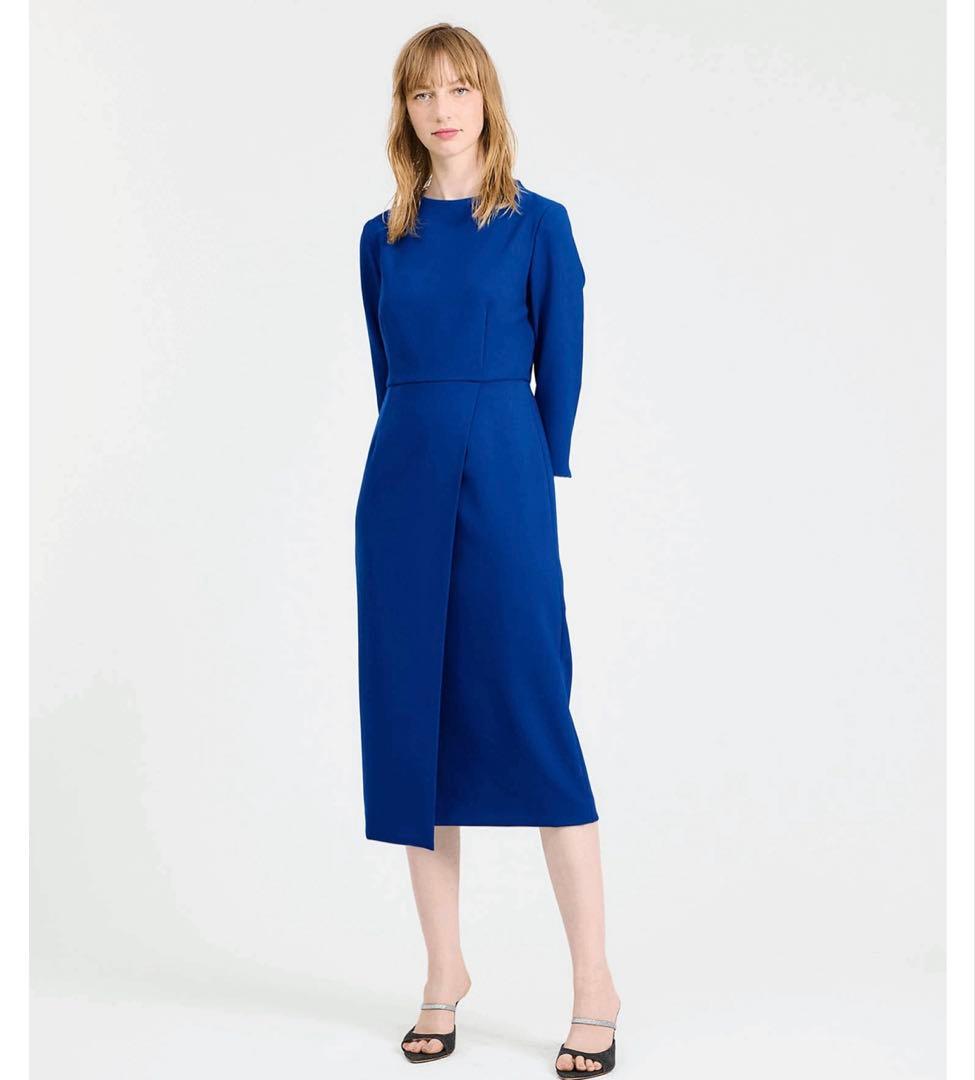 23AW エストネーション　フォーマル　ワンピース　ネイビー　入卒　お受験