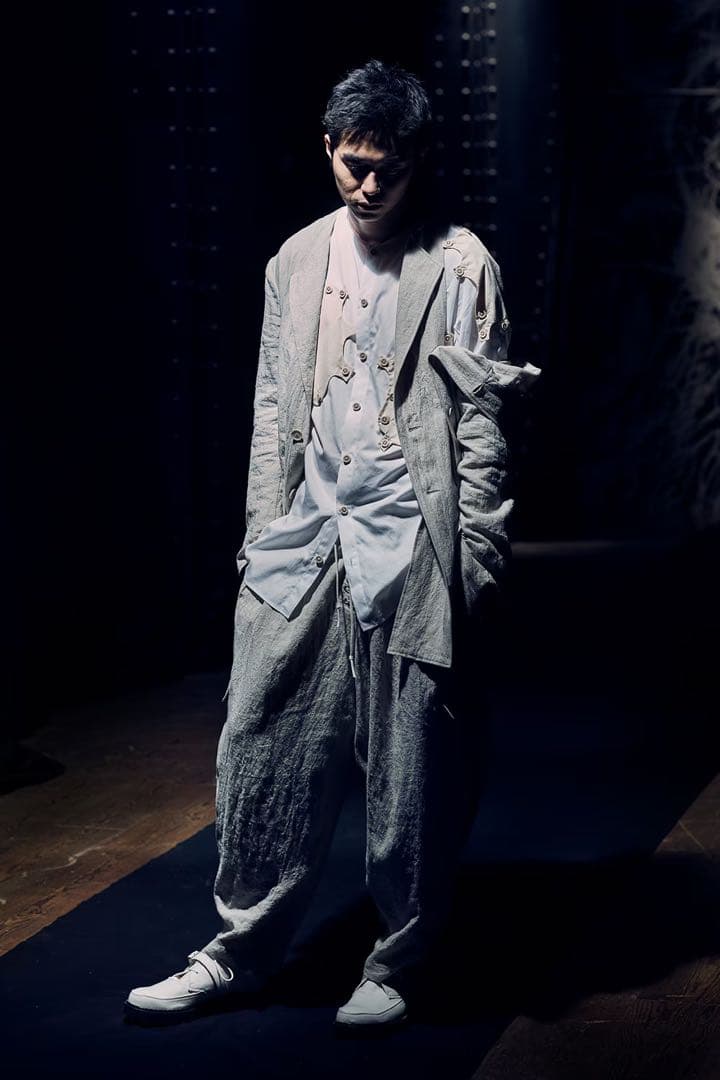 2021AW ヨウジヤマモト LOOK着用 パッチワークシャツ