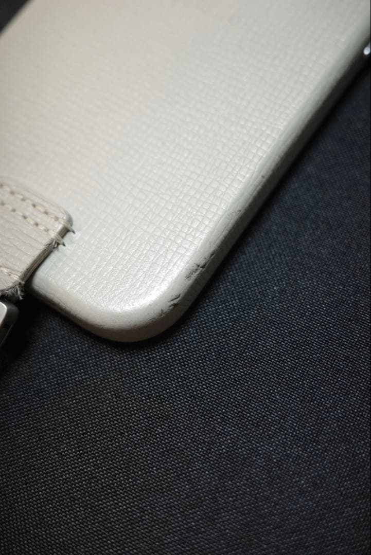 あんこ objects. ホワイト iPhoneケース ストラップ付き