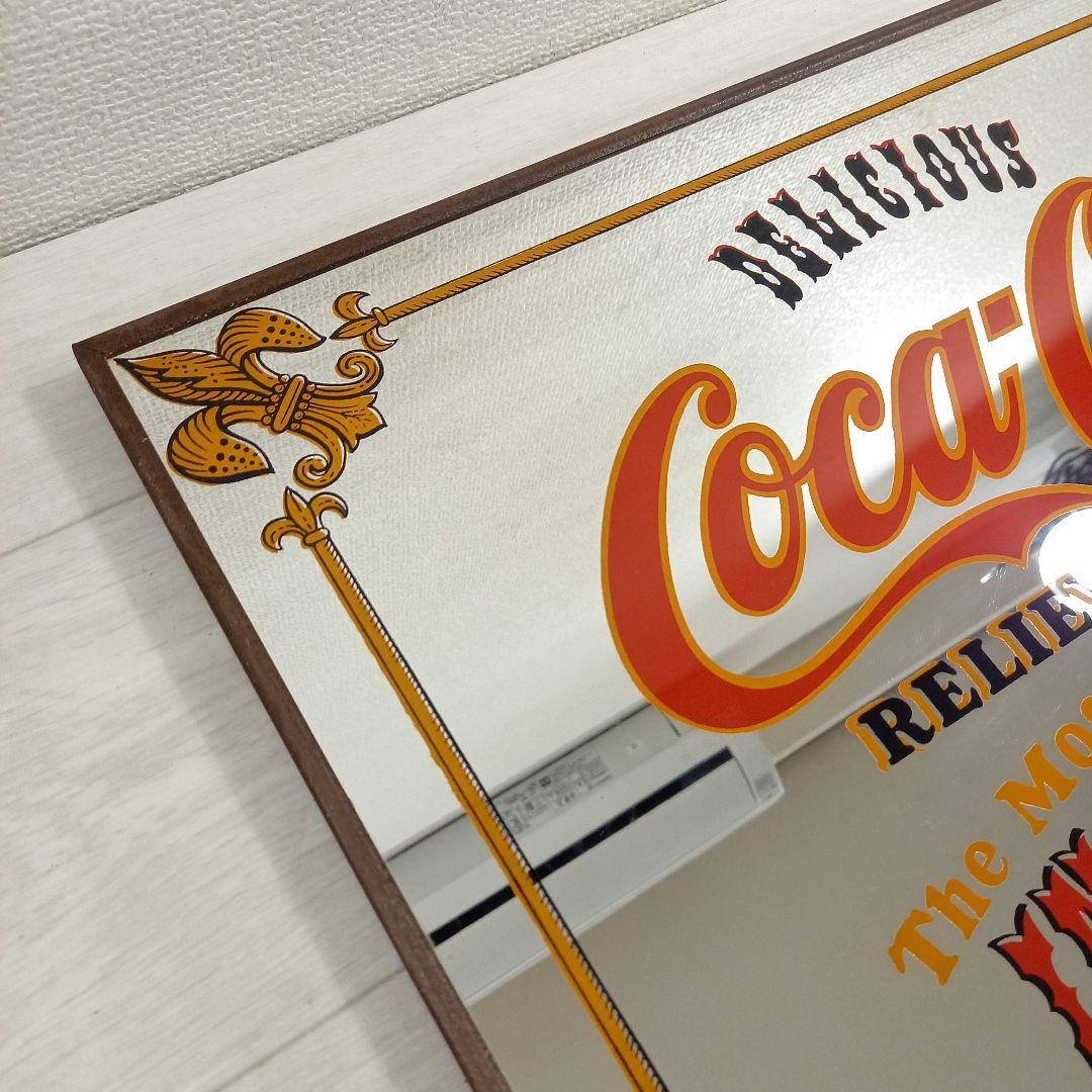 コカ・コーラ パブミラー アンティーク 昭和レトロ