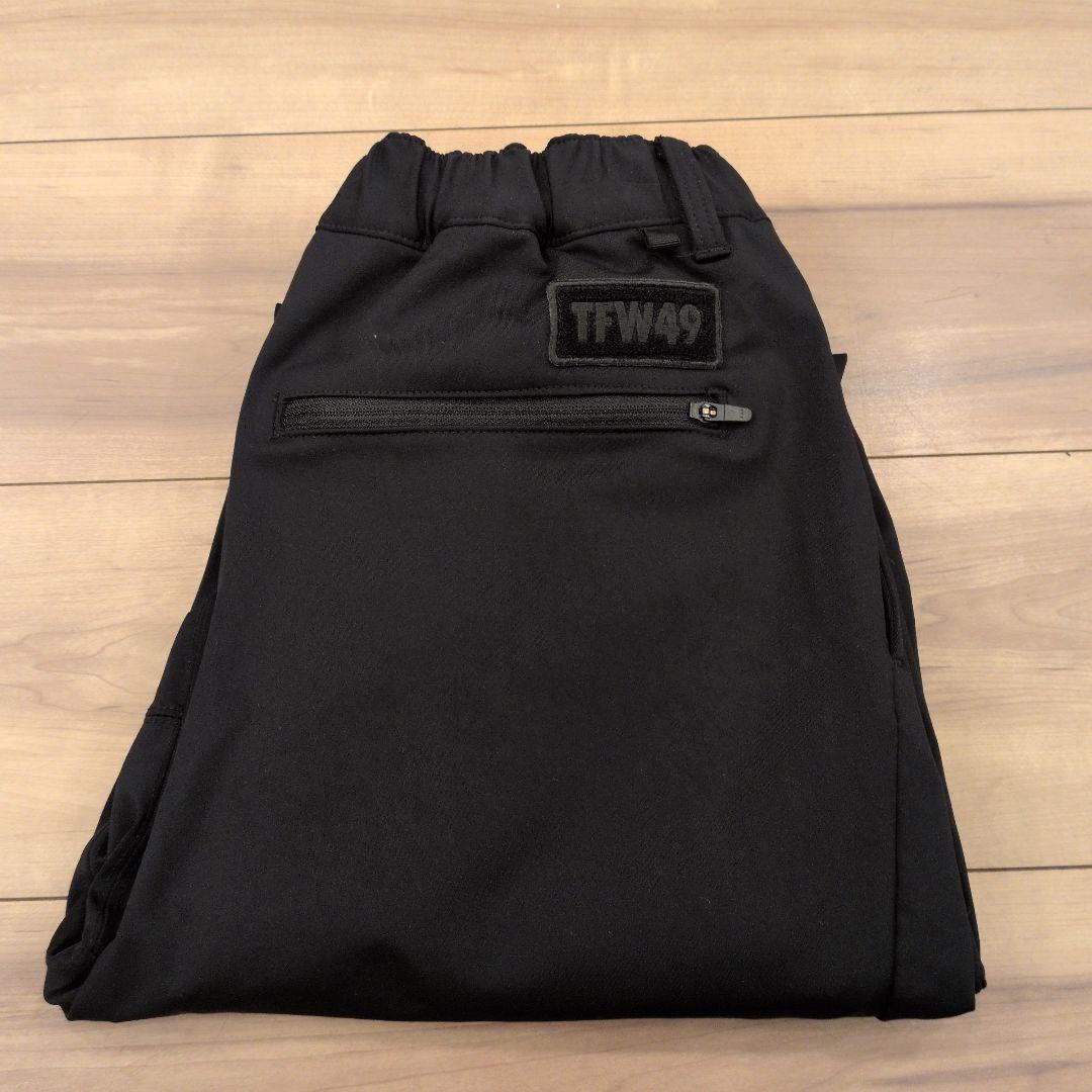TFW49 ブラック メンズ ゴルフパンツ スリムフィット ストレッチパンツ