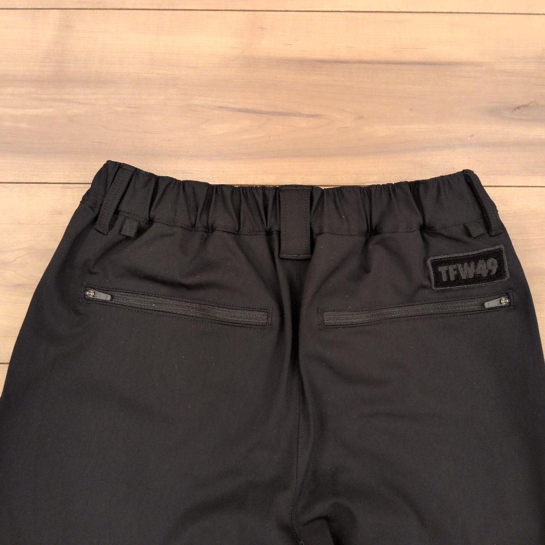 TFW49 ブラック メンズ ゴルフパンツ スリムフィット ストレッチパンツ